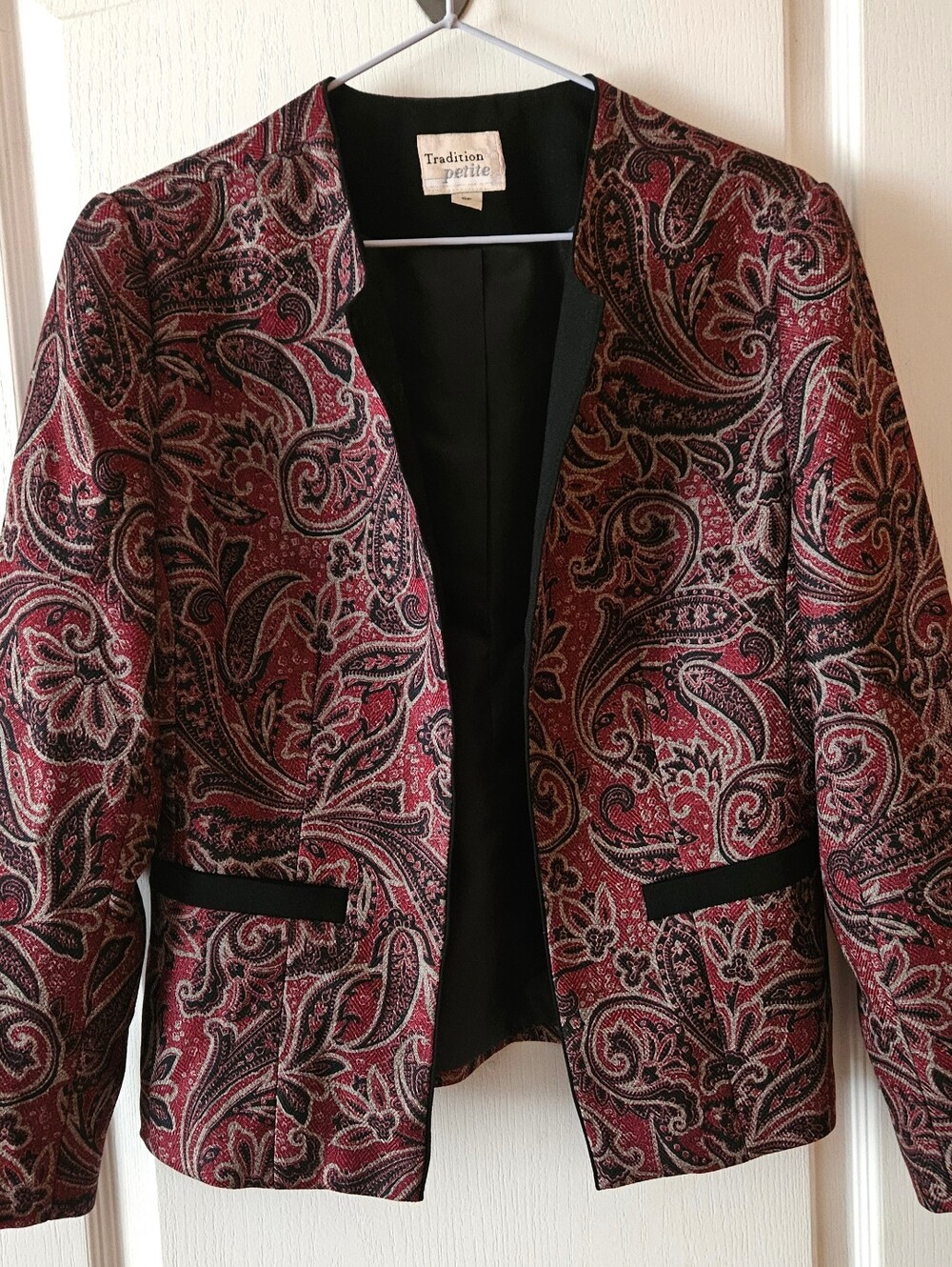 Burgundy Paisley Jacket